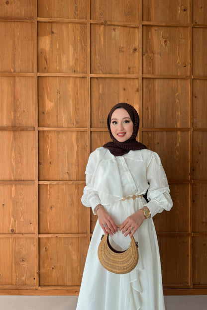 Alaçatı Dress White
