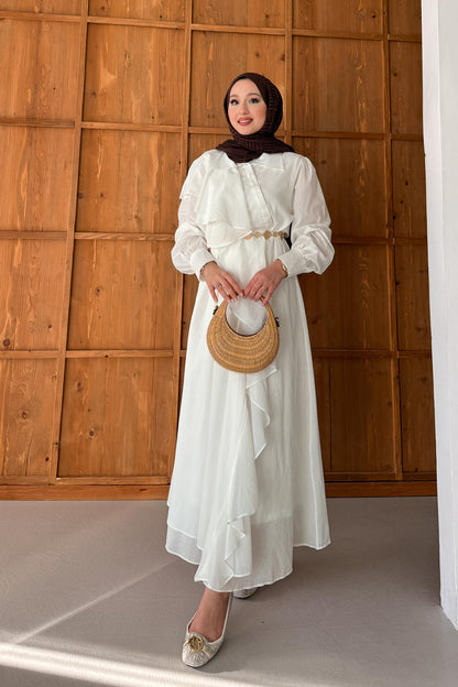 Alaçatı Dress White