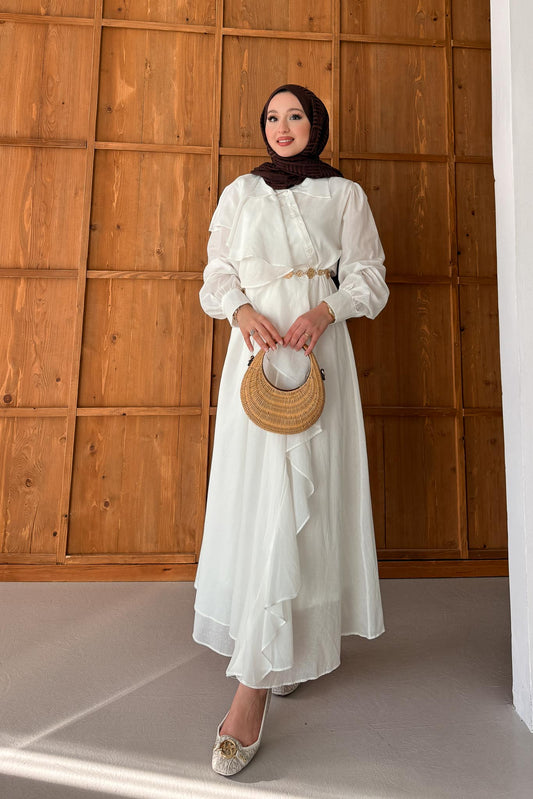 Alaçatı Dress White