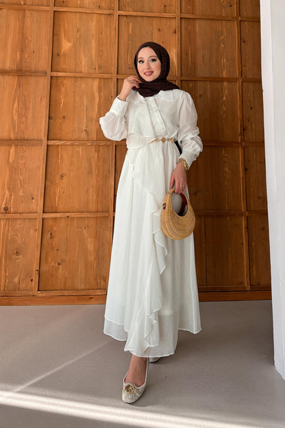 Alaçatı Dress White