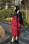 Tied Linen Skirt Beige