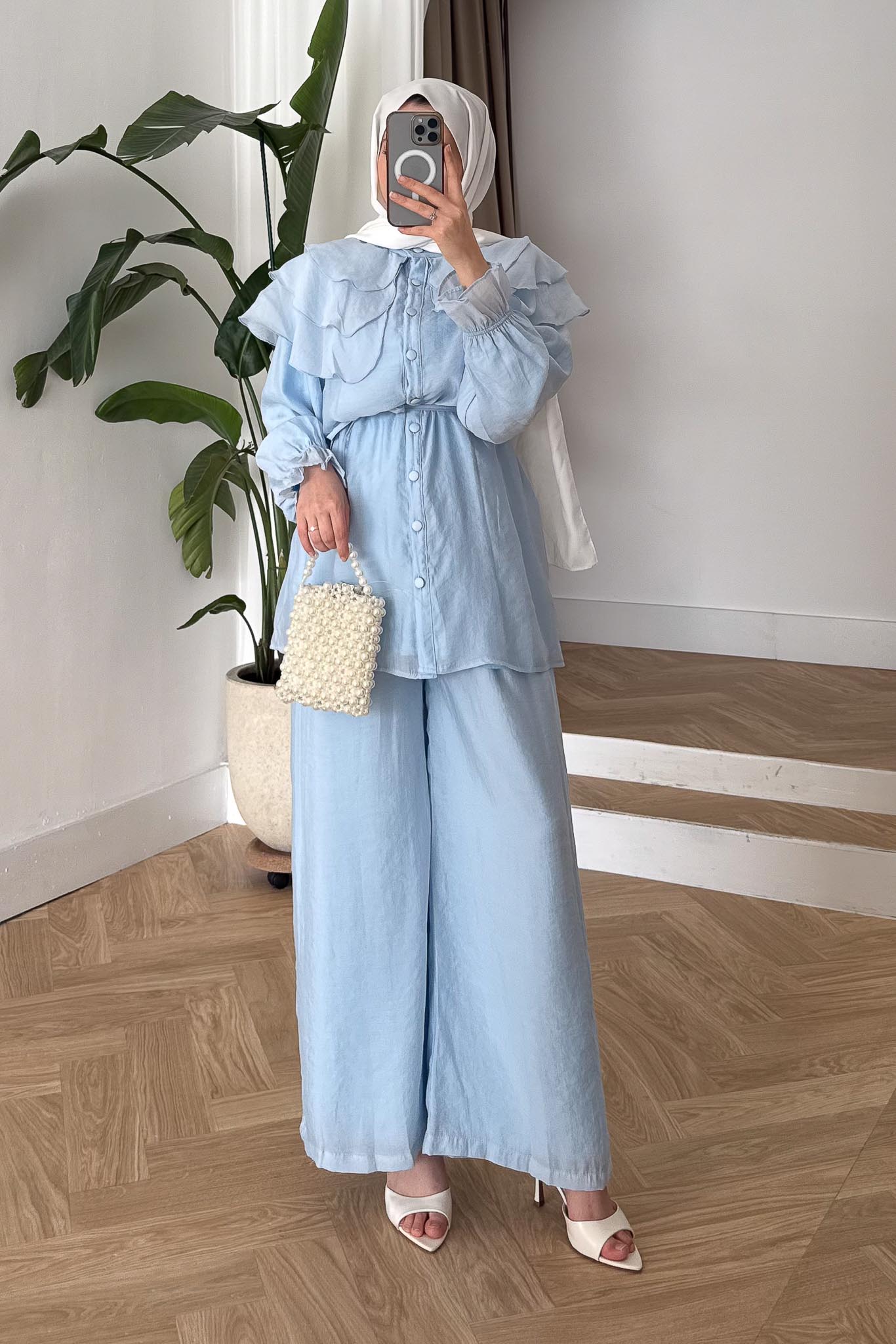Seyran Pleated Dress Beige