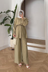 Seyran Pleated Dress Beige