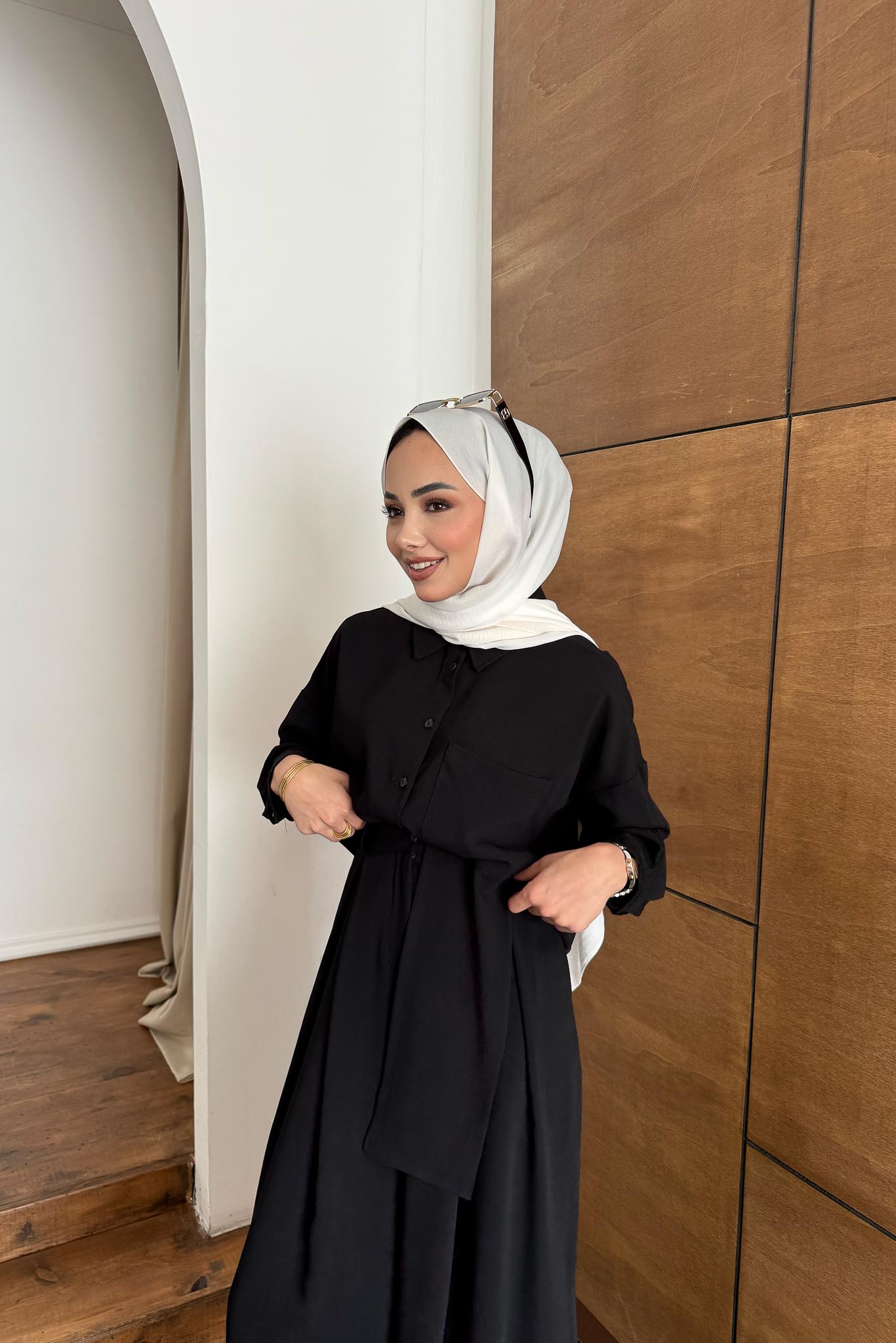 Ajda Pleated Skirt Set Petrol