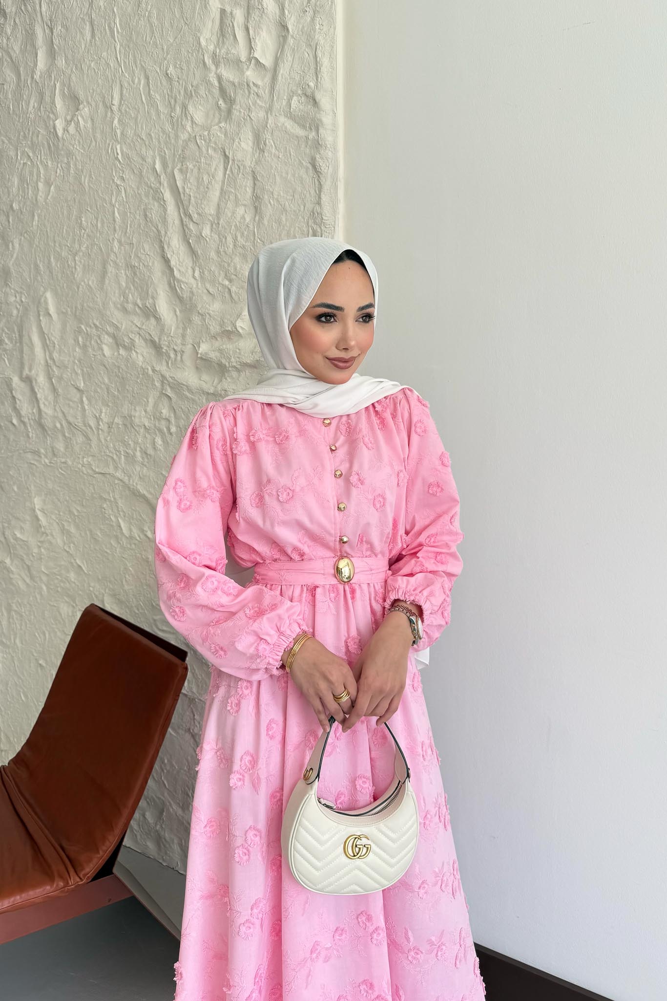 Mona Lace Dress White