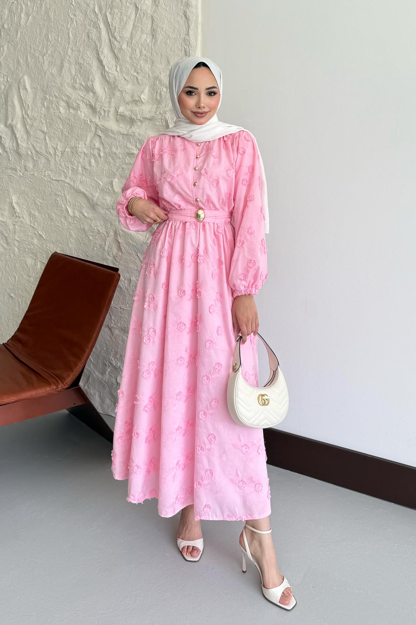 Mona Lace Dress White