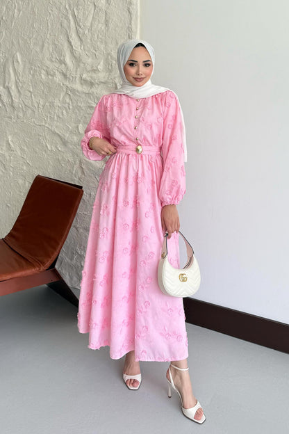 Mona Lace Dress White
