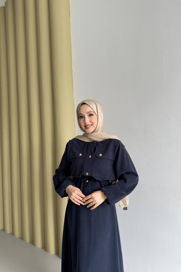Ajda Pleated Skirt Set Petrol