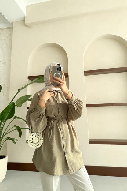 Ales Shoulder Lace Shirt Ecru