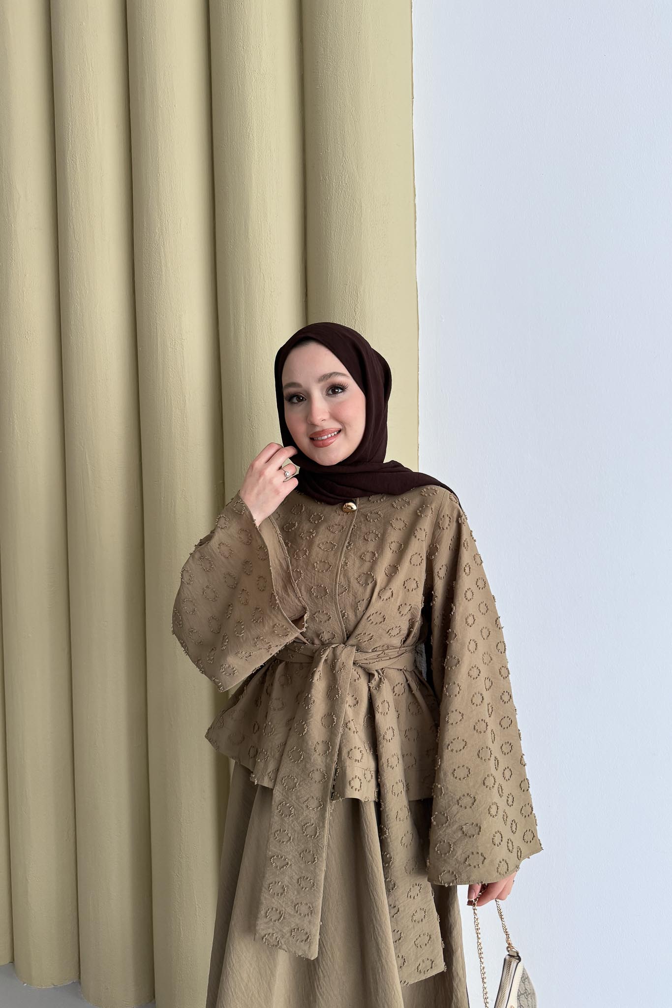 Halka Desen Takım Olive