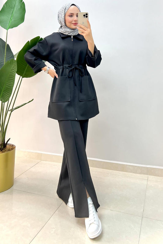 Helen Pocket Suit Black