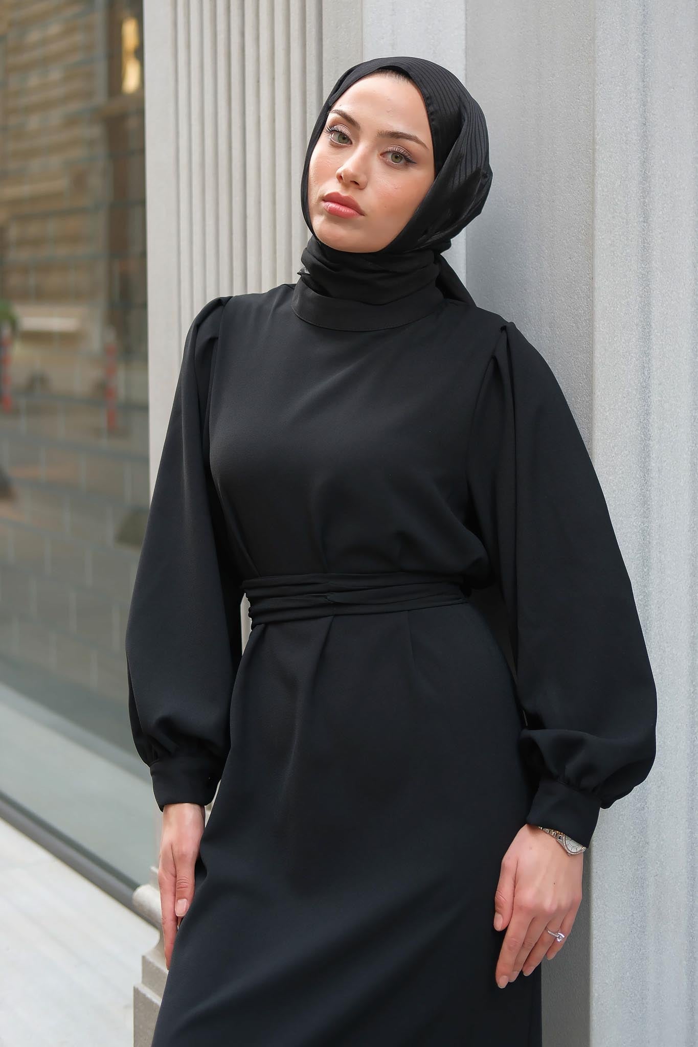 Yeni Hürrem Abiye Elbise Siyah