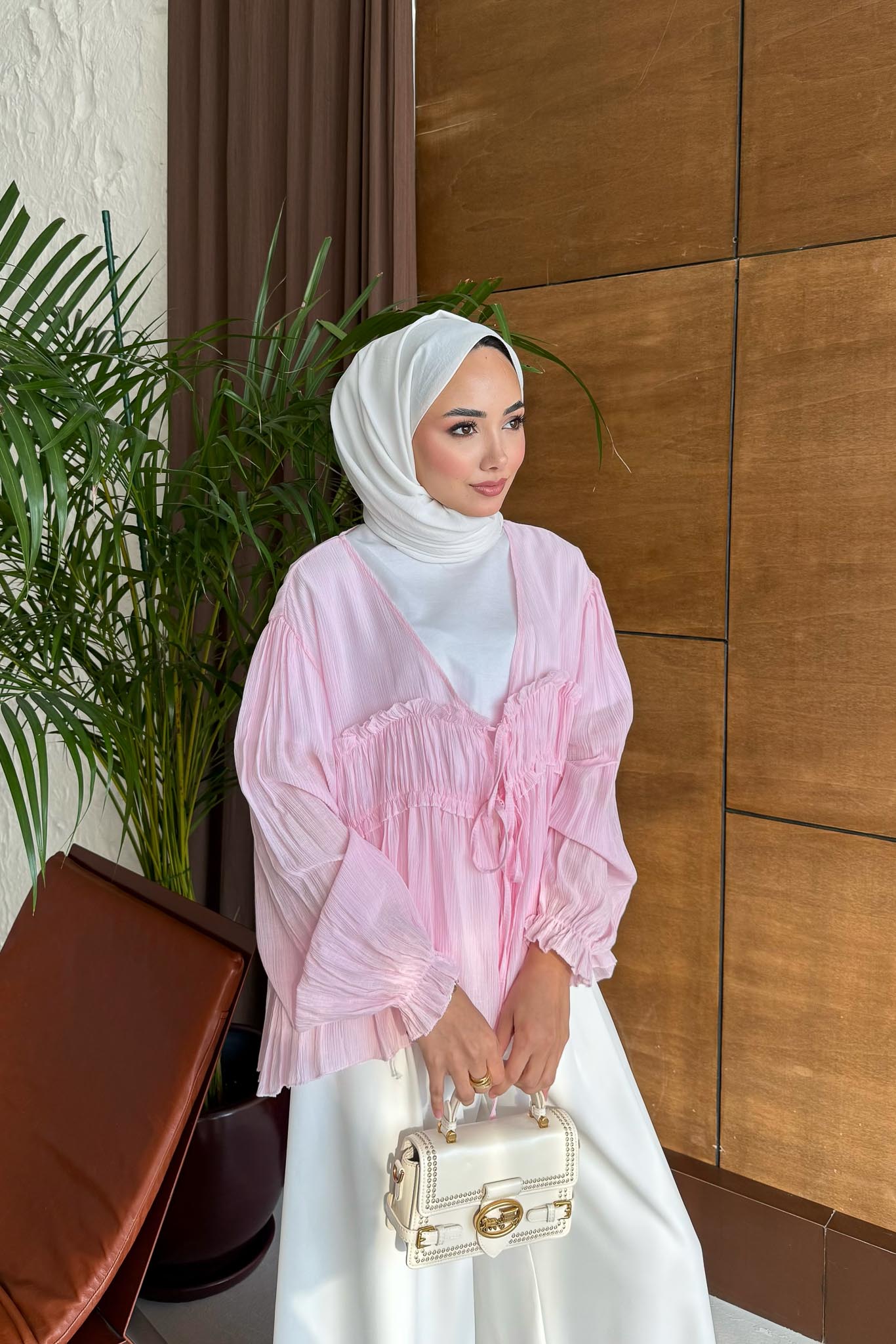 İnci Tunik Pembe