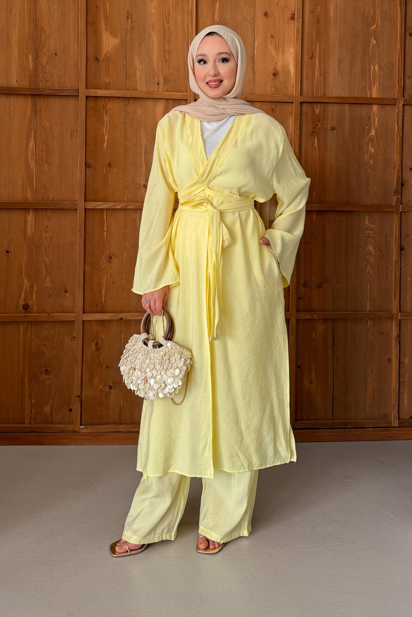 Dean Kimono Takım Sarı