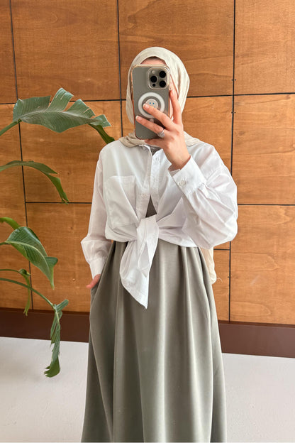 Alaçatı Dress White