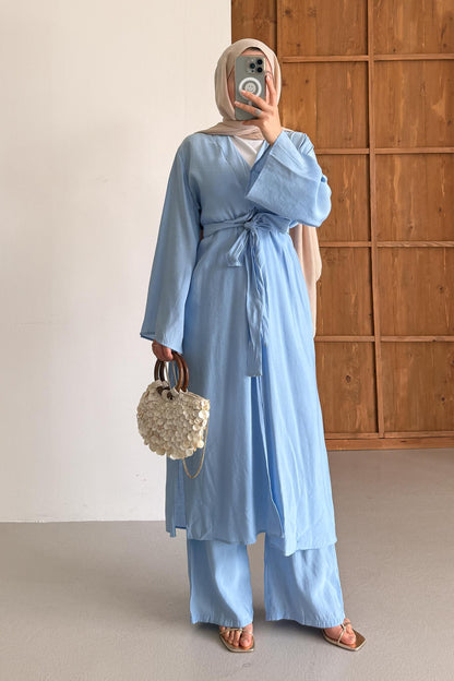 Dean Kimono Takım Bebe Mavi