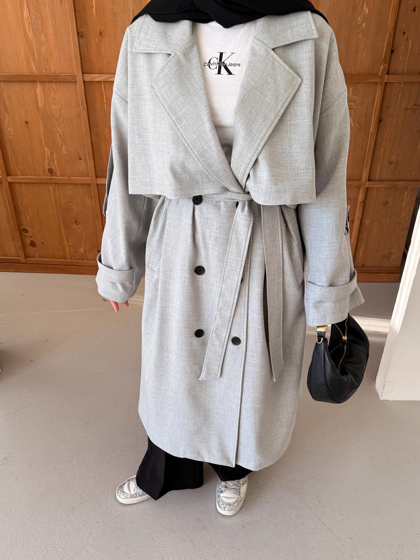 Prime Trench Coat Oil Green