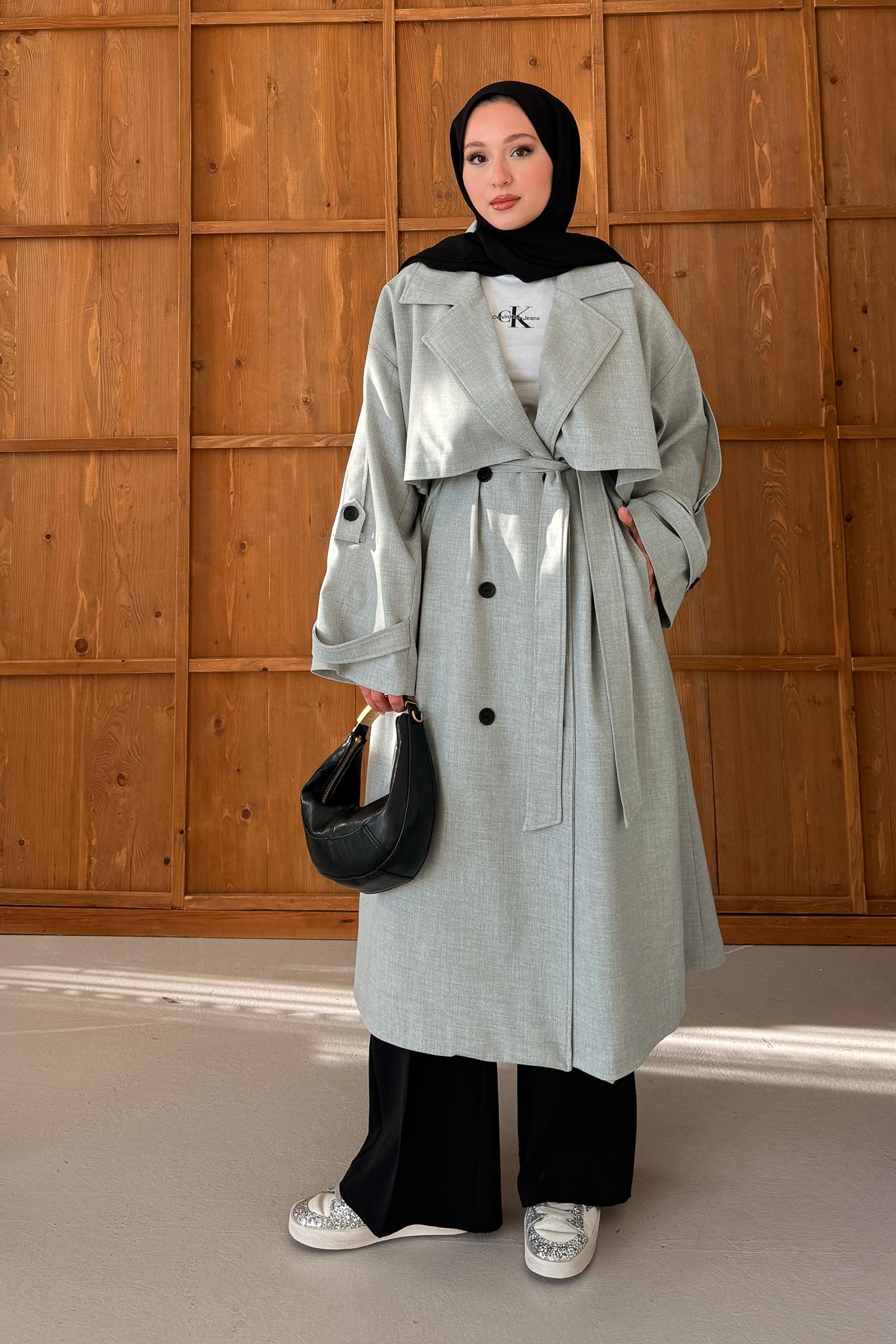 Prime Trench Coat Oil Green