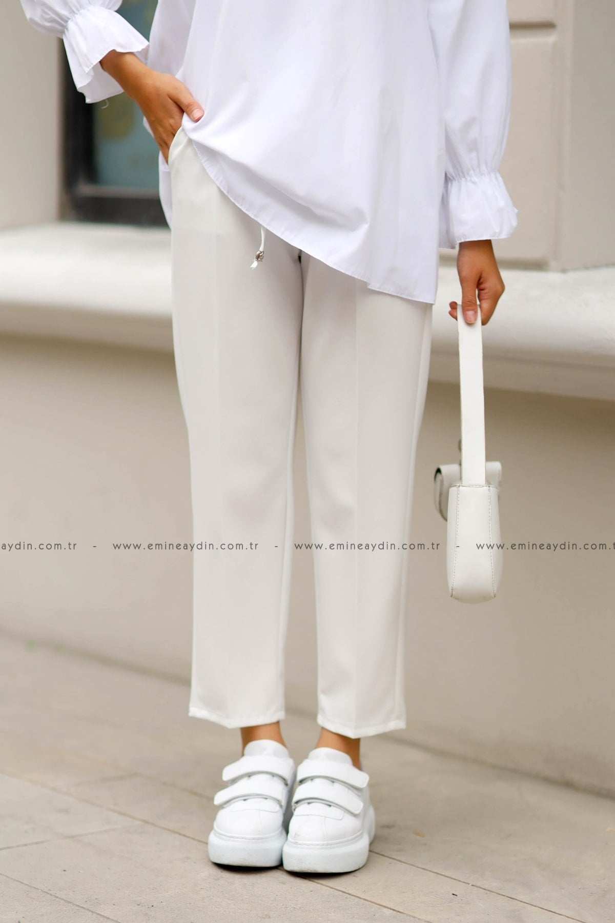 Pencil White Trousers