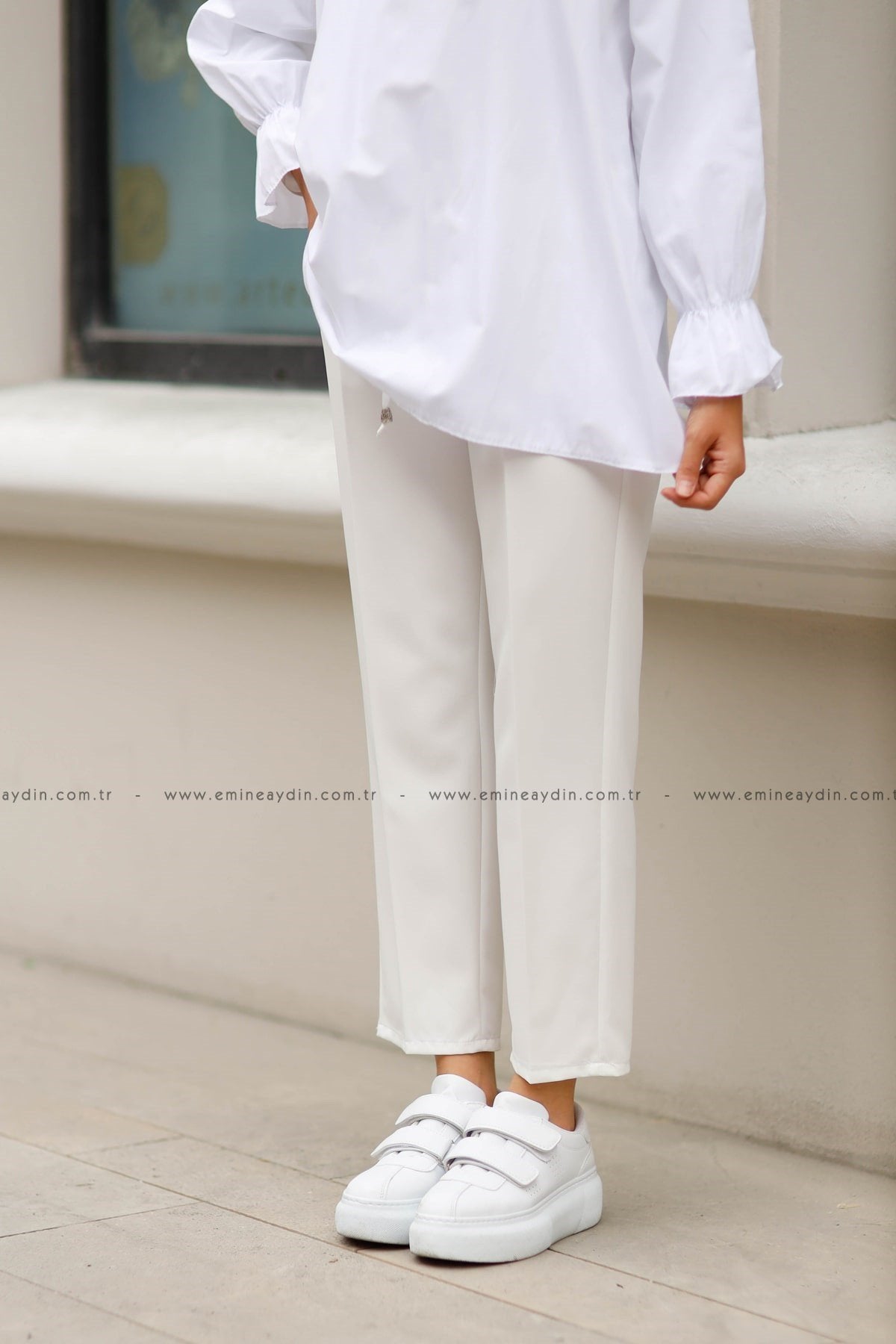 Pencil White Trousers
