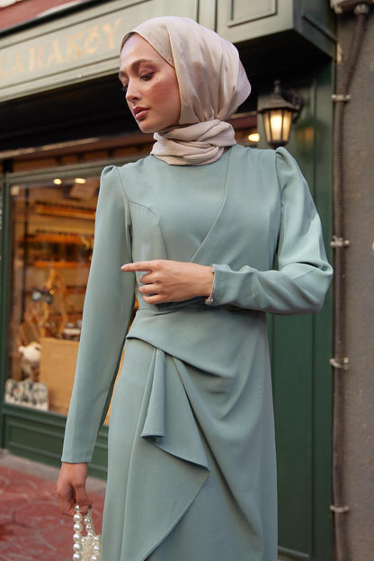 Karat Dress Aqua Green