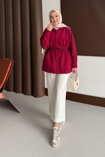 GoldFox Hırka Kap Bordo