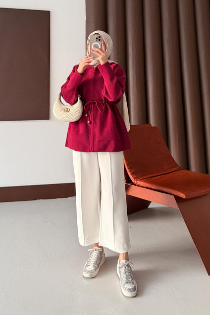 GoldFox Hırka Kap Bordo