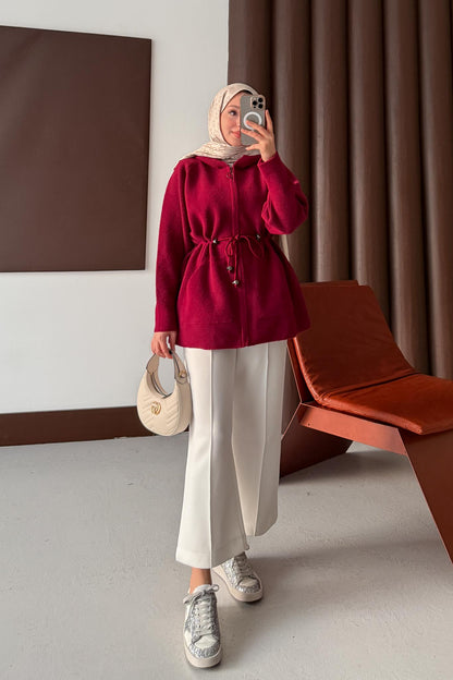 GoldFox Hırka Kap Bordo