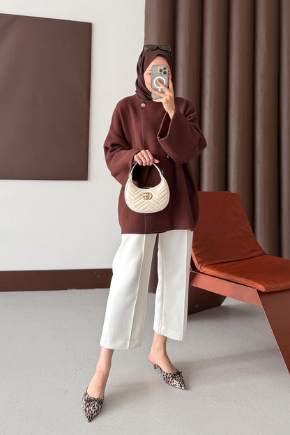 Premium Mari Hırka Kahverengi