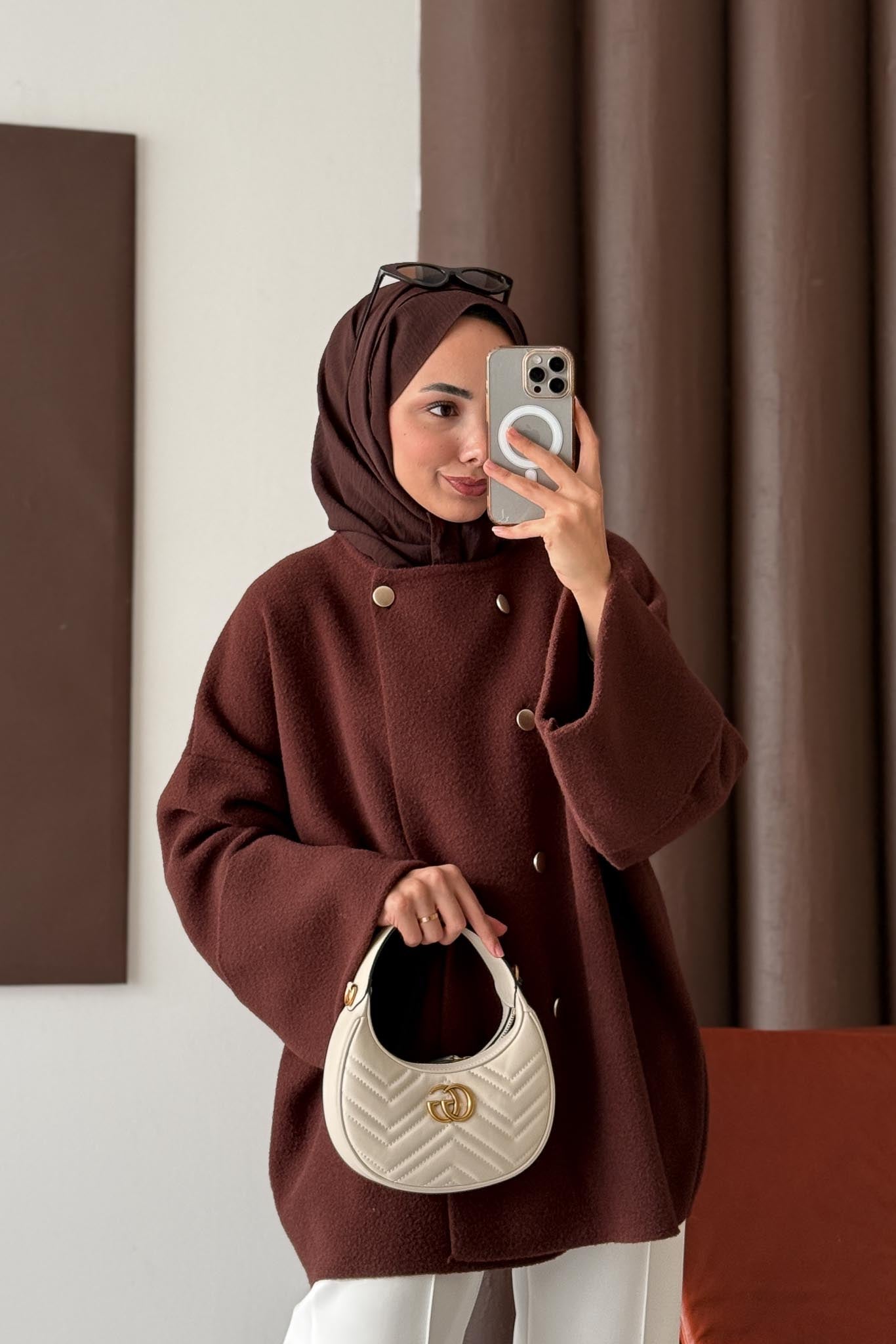 Premium Mari Hırka Kahverengi