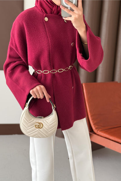 Premium Mari Hırka Bordo