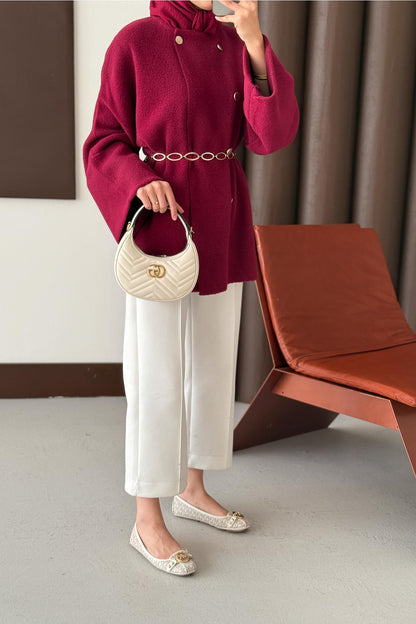 Premium Mari Hırka Bordo