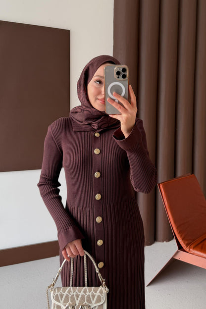 Aller Merserize Elbise Acı Kahve