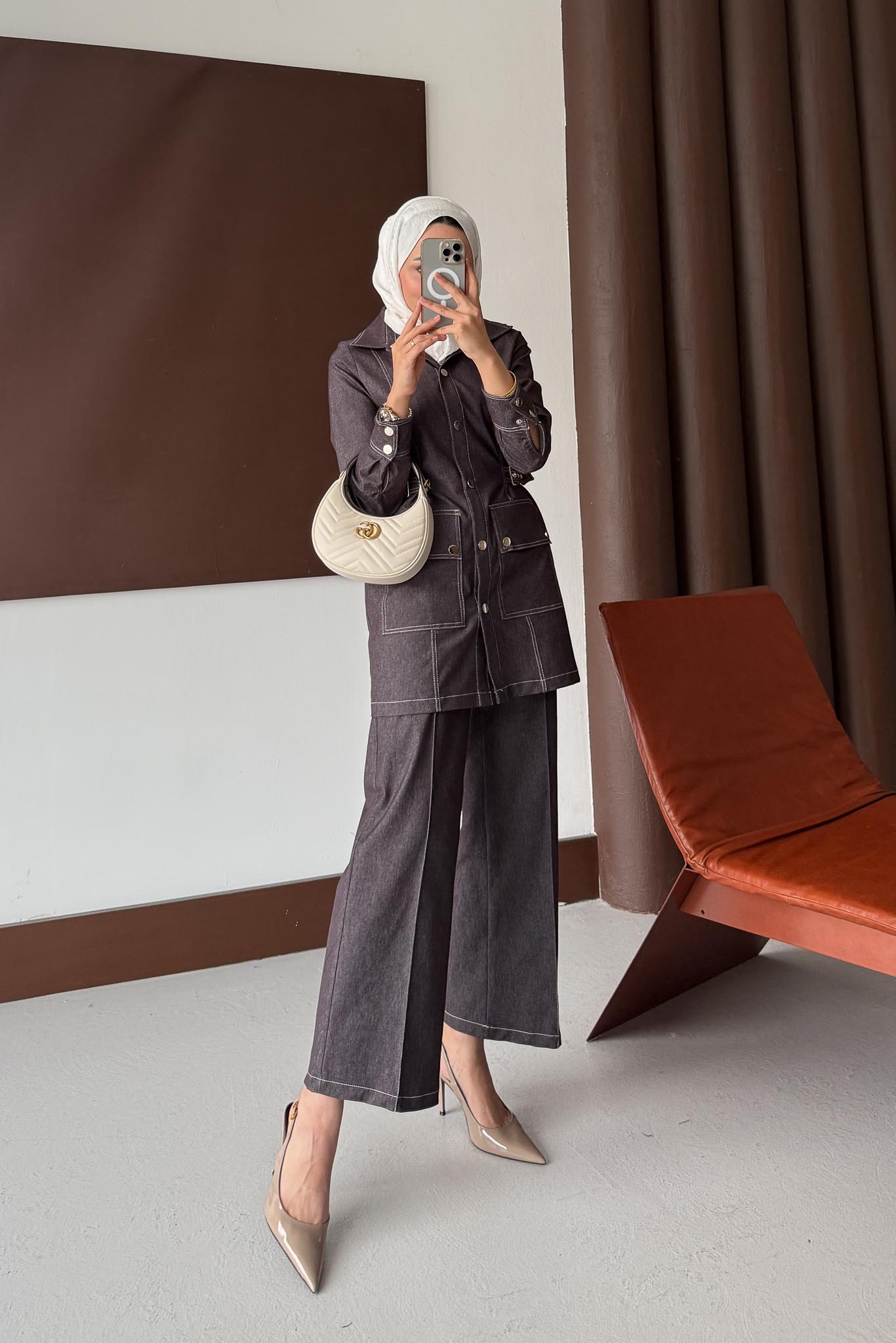 Cepli Kot takım Gri