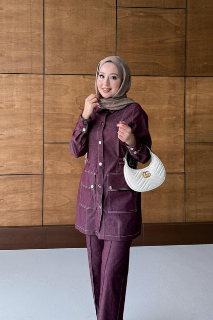 Cepli Kot takım Fuşya