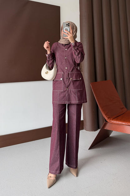 Cepli Kot takım Fuşya