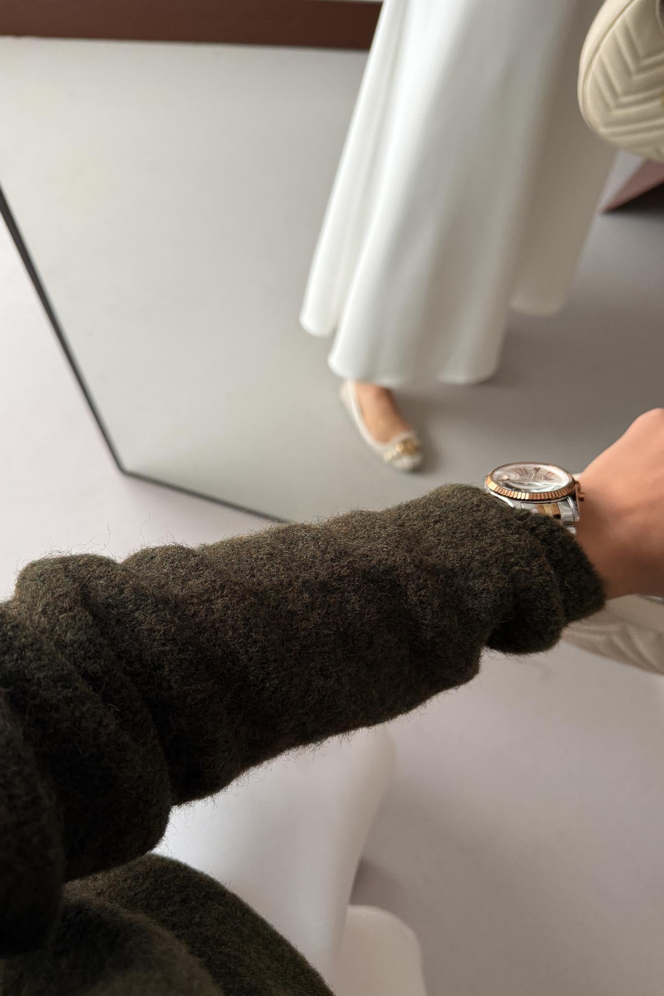 Espana Şallı Triko Tunik Haki