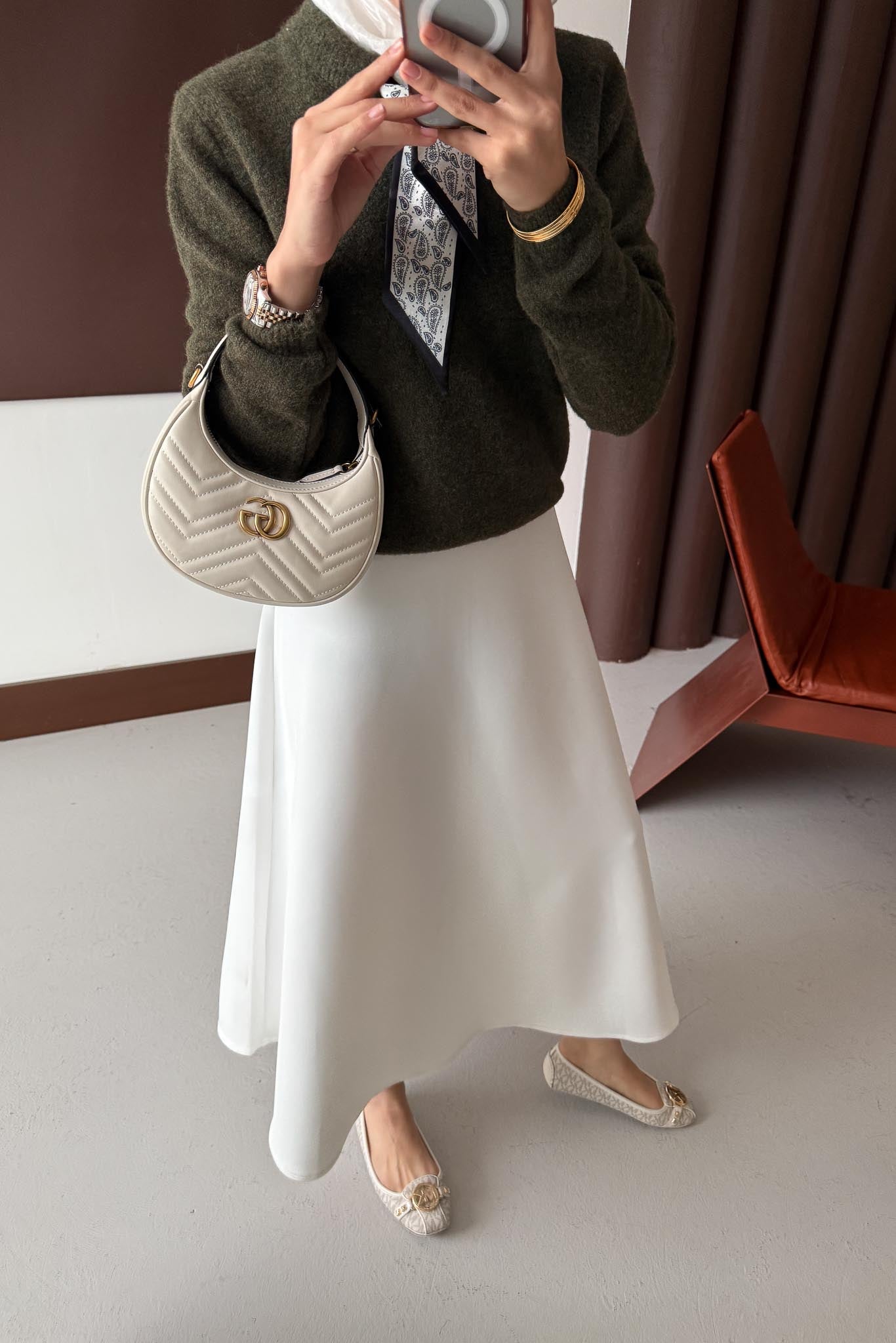 Espana Şallı Triko Tunik Haki