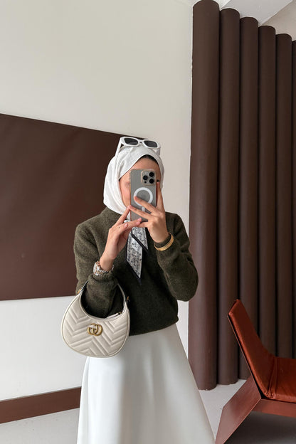 Espana Şallı Triko Tunik Haki