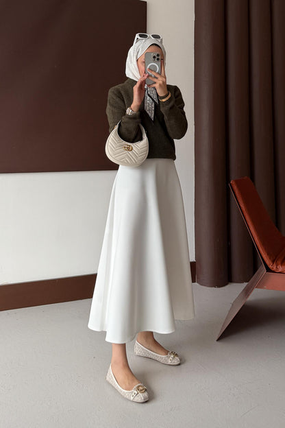 Espana Şallı Triko Tunik Haki