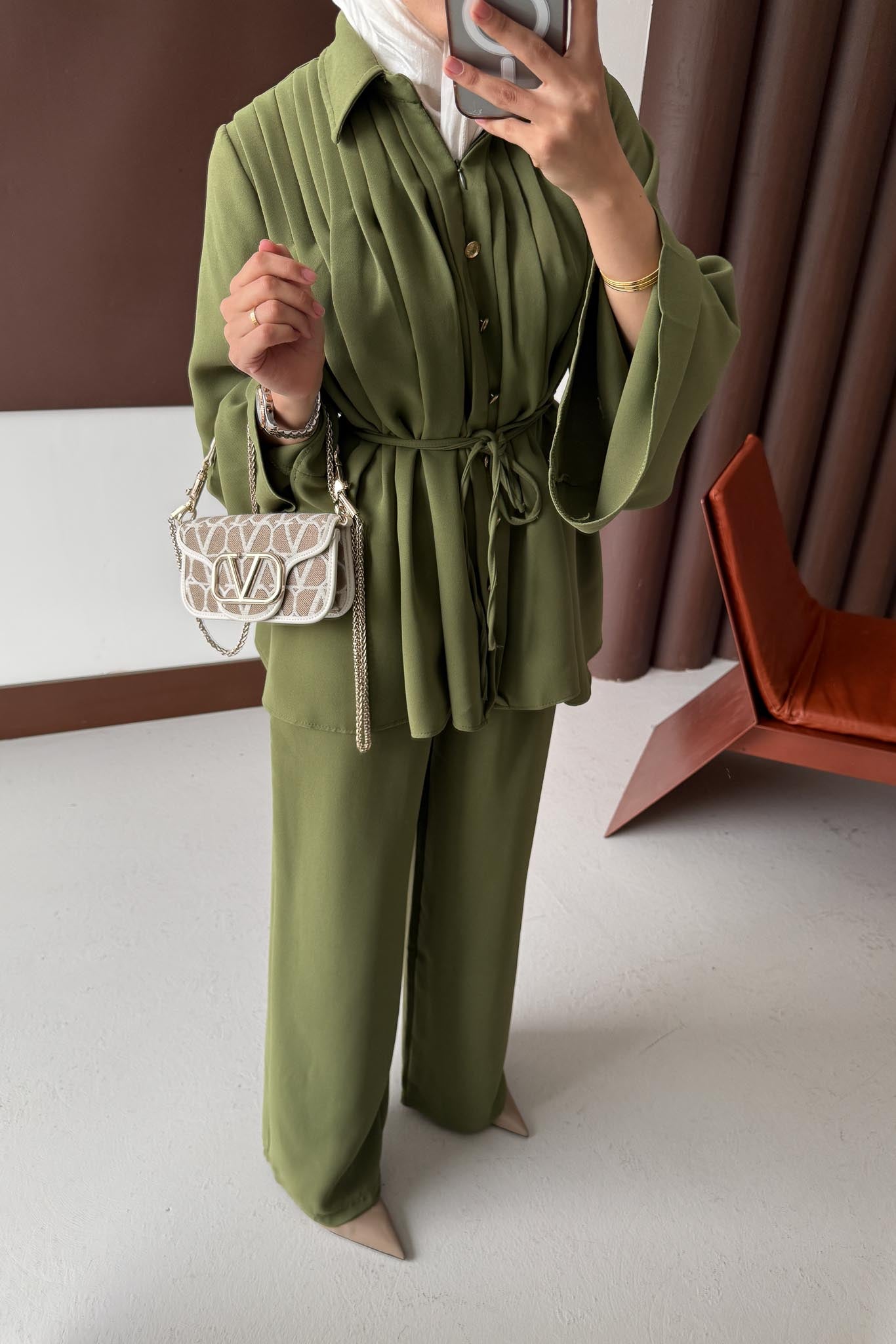 Jimen Pileli Takım Yağ Yeşili