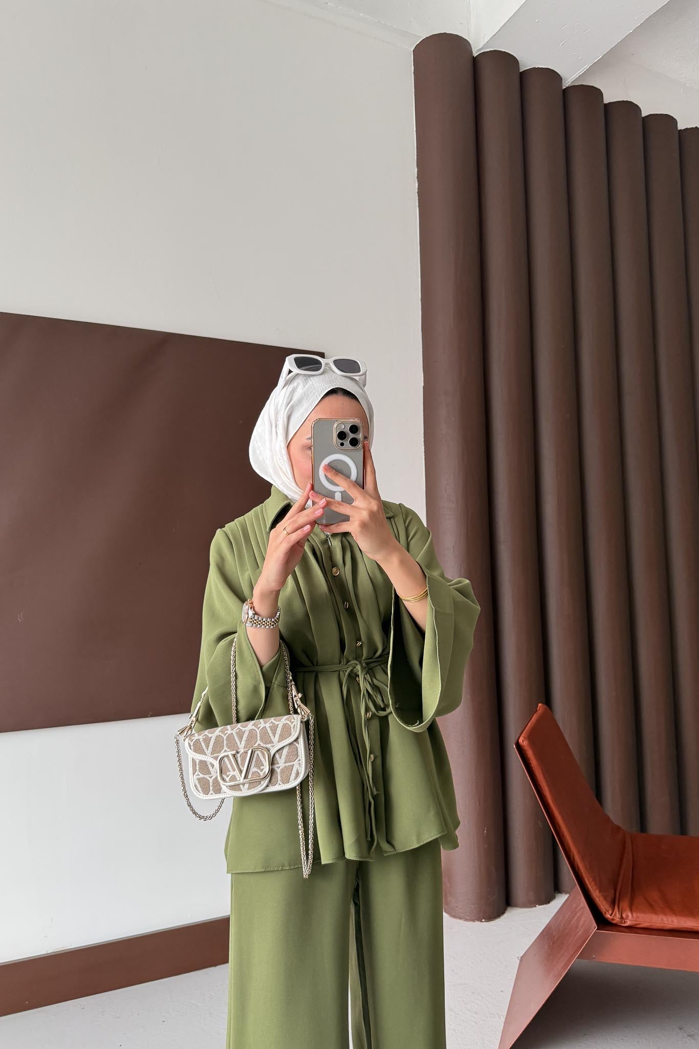 Jimen Pileli Takım Yağ Yeşili