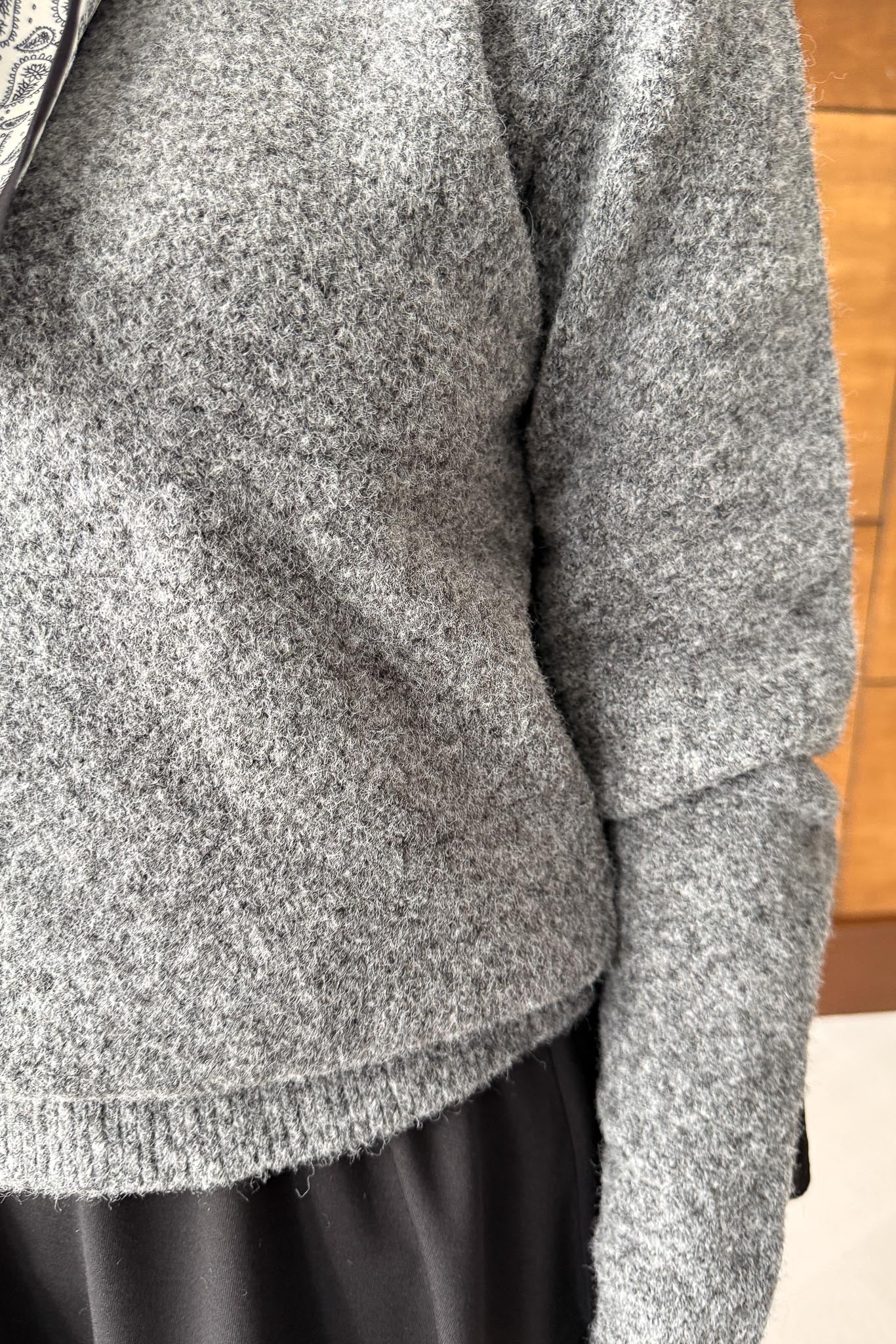 Espana Şallı Triko Tunik Antrasit