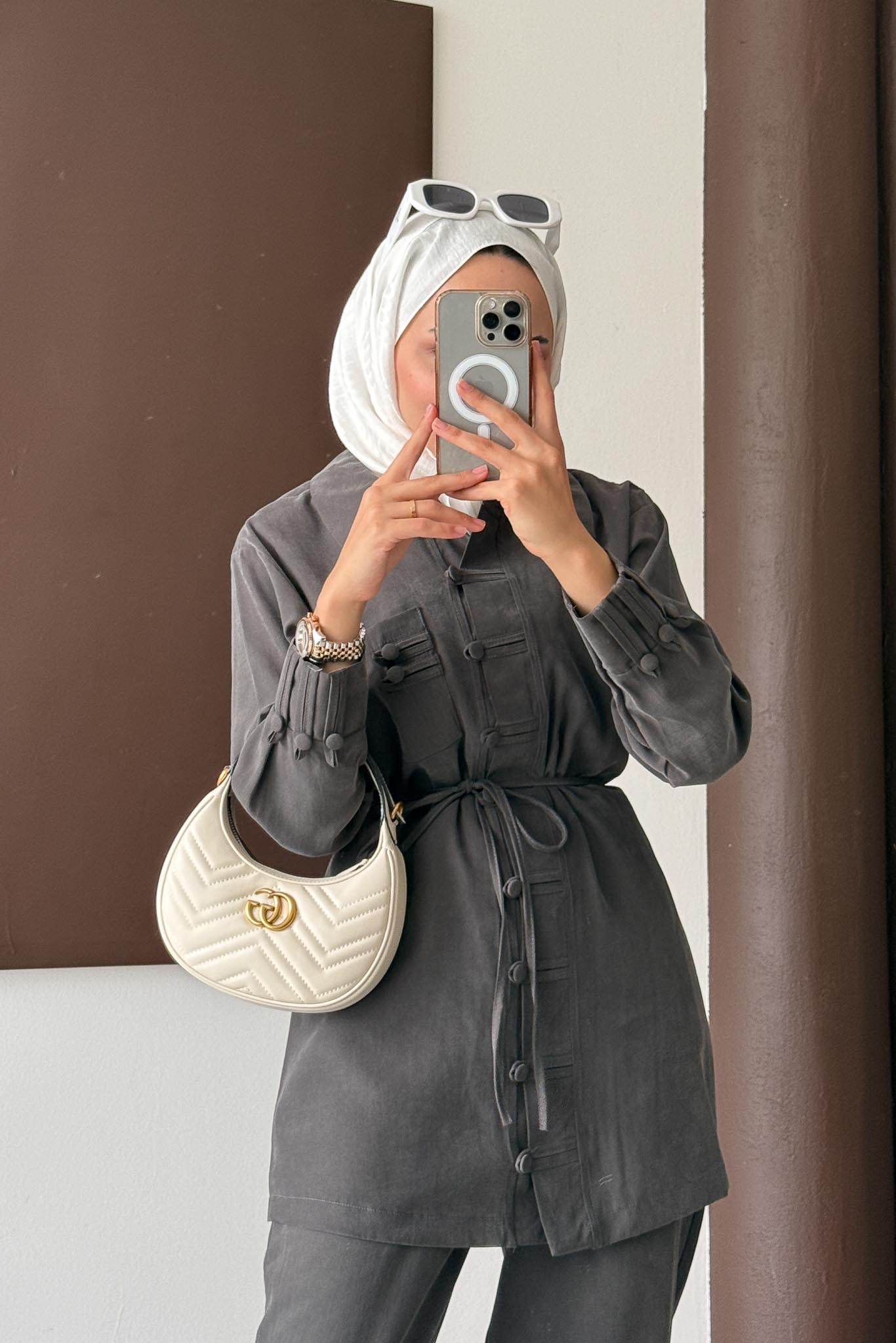 Dani Düğmeli Takım Antrasit