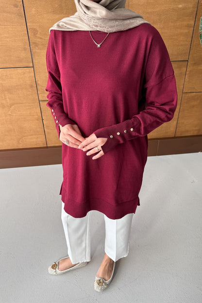 Lens Merserize Tunik Bordo