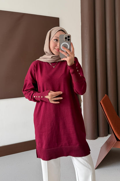 Lens Merserize Tunik Bordo