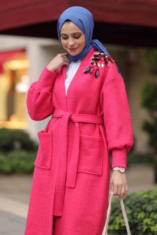 Payetli Kaban Fuşya