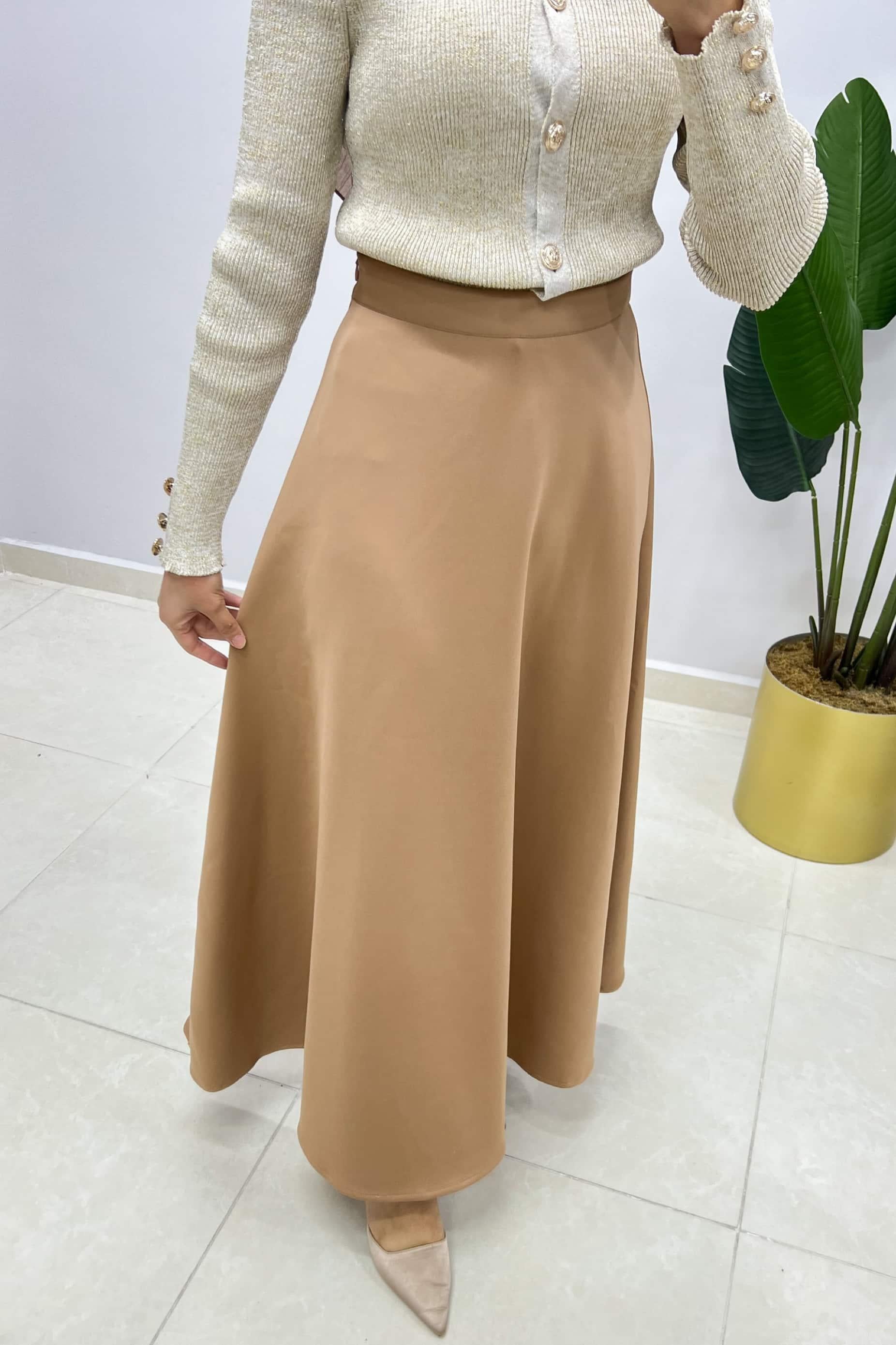 Kloş Etek Camel