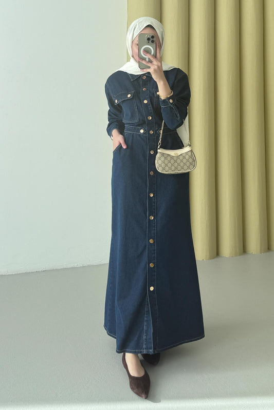 Camelia Kot Elbise Kot Mavi