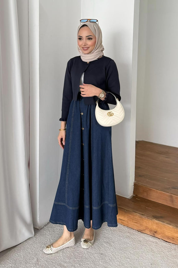 Jessica Knit Dress Saxe